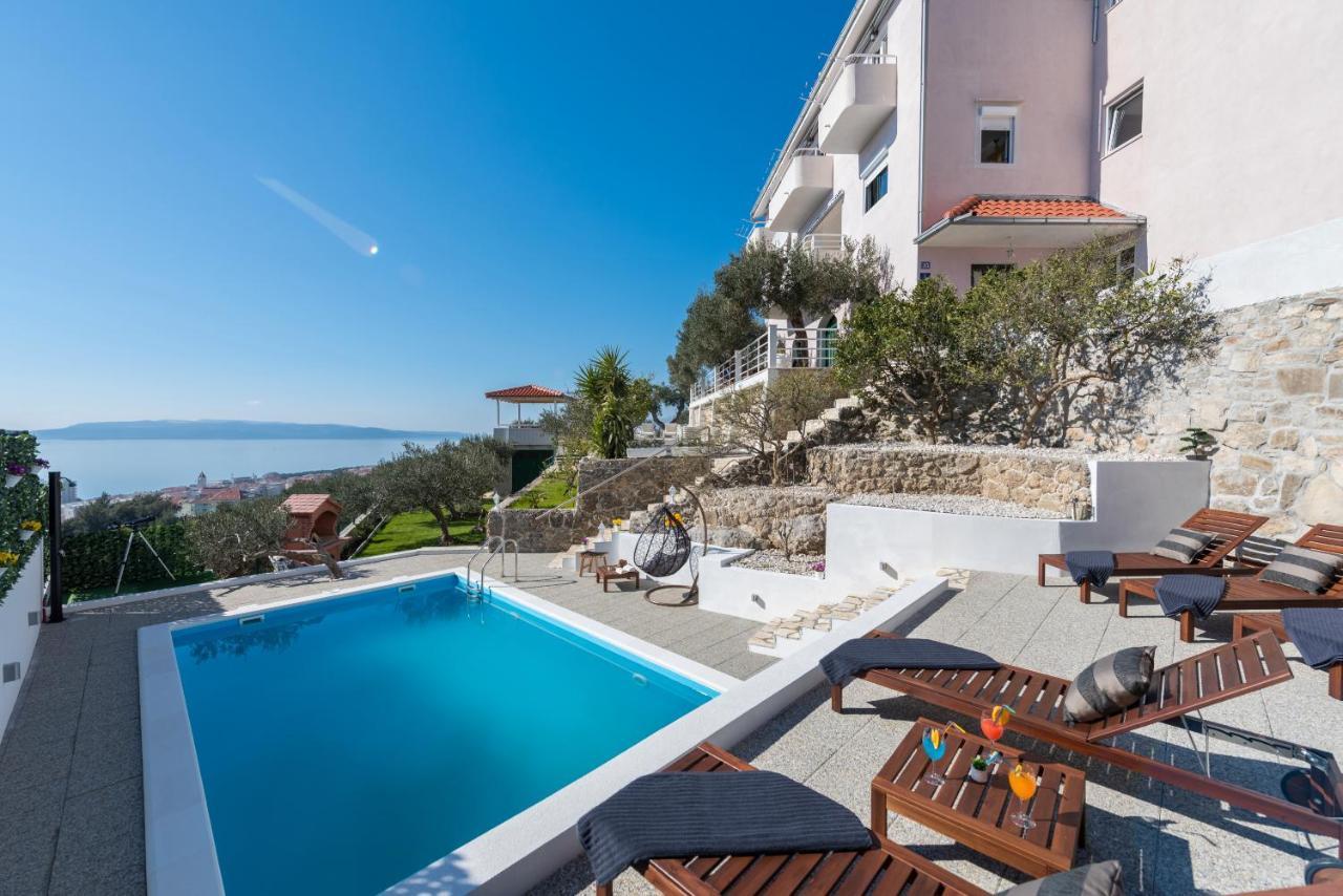 Villa Petra Apartment With Private Pool Makarska Eksteriør billede
